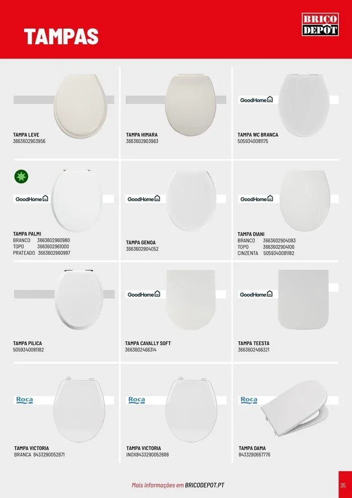 Folheto Catálogo de Casa De Banho de 8 de agosto até 31 de dezembro 2024 - Pagina 35
