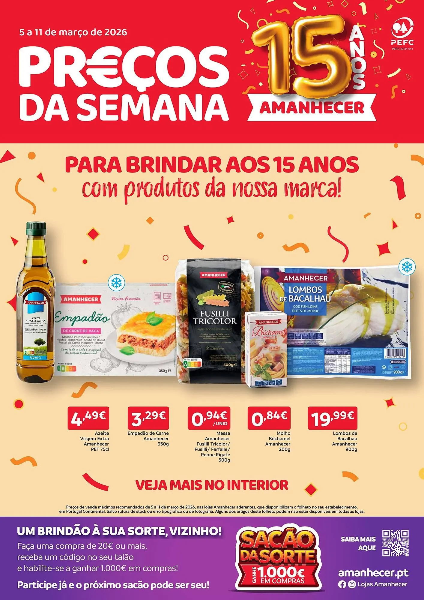 Folheto Folheto Amanhecer de 5 de março até 11 de março 2026 - Pagina 1