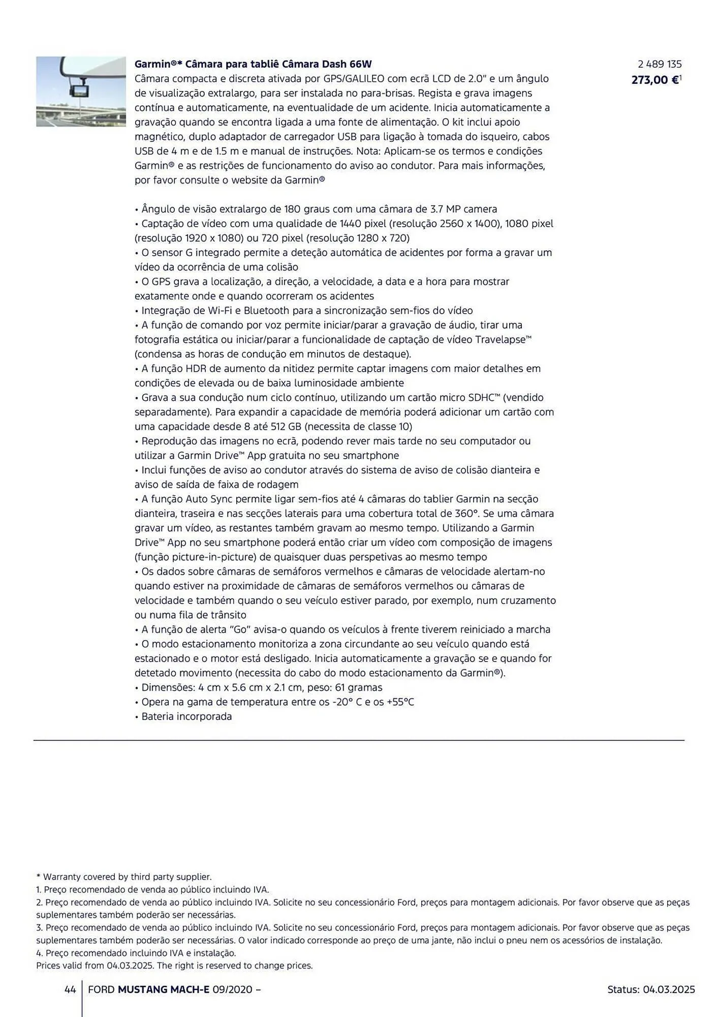 Folheto Folheto Ford de 18 de março até 31 de agosto 2025 - Pagina 44