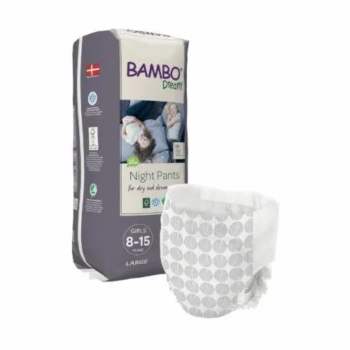 Bambo Nature Fraldas Cueca Dreamy Night 8-15 Anos Menina 10 Unidades