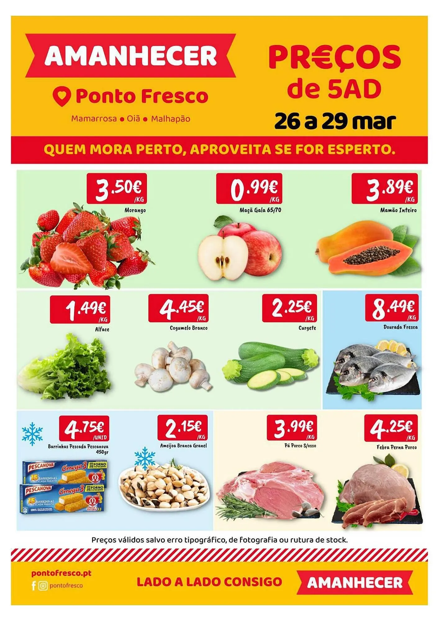 Folheto Folheto Ponto Fresco de 26 de março até 29 de março 2026 - Pagina 1