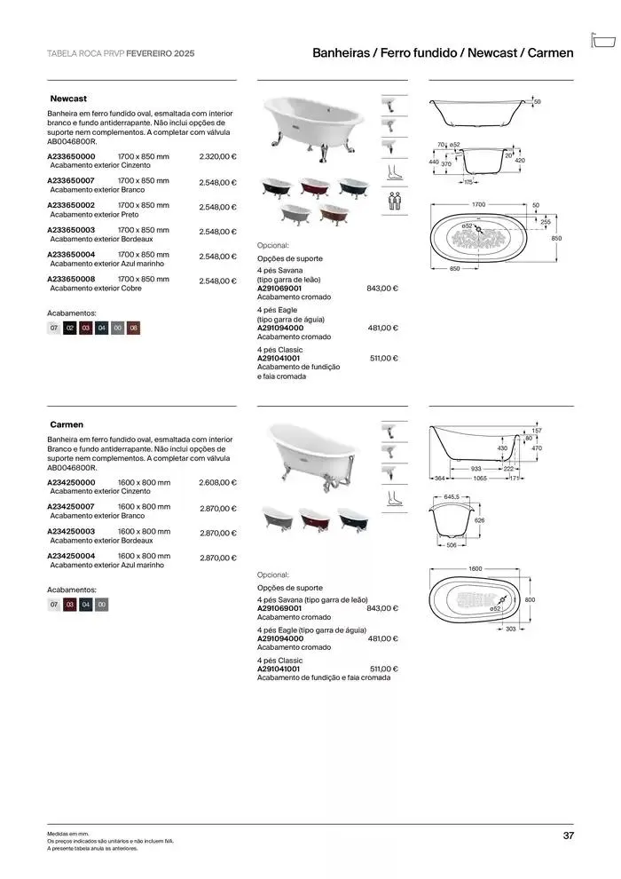 Folheto Soluções de Banho  de 6 de janeiro até 31 de dezembro 2025 - Pagina 39