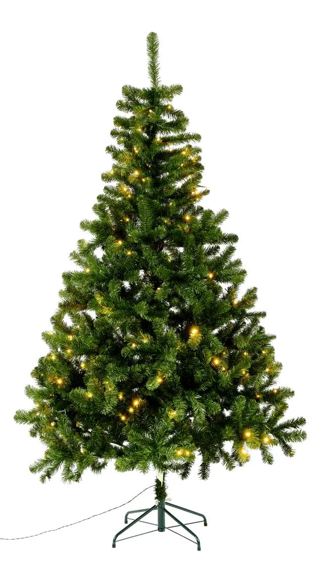 LUMINO Albero di Natale con luci led verde