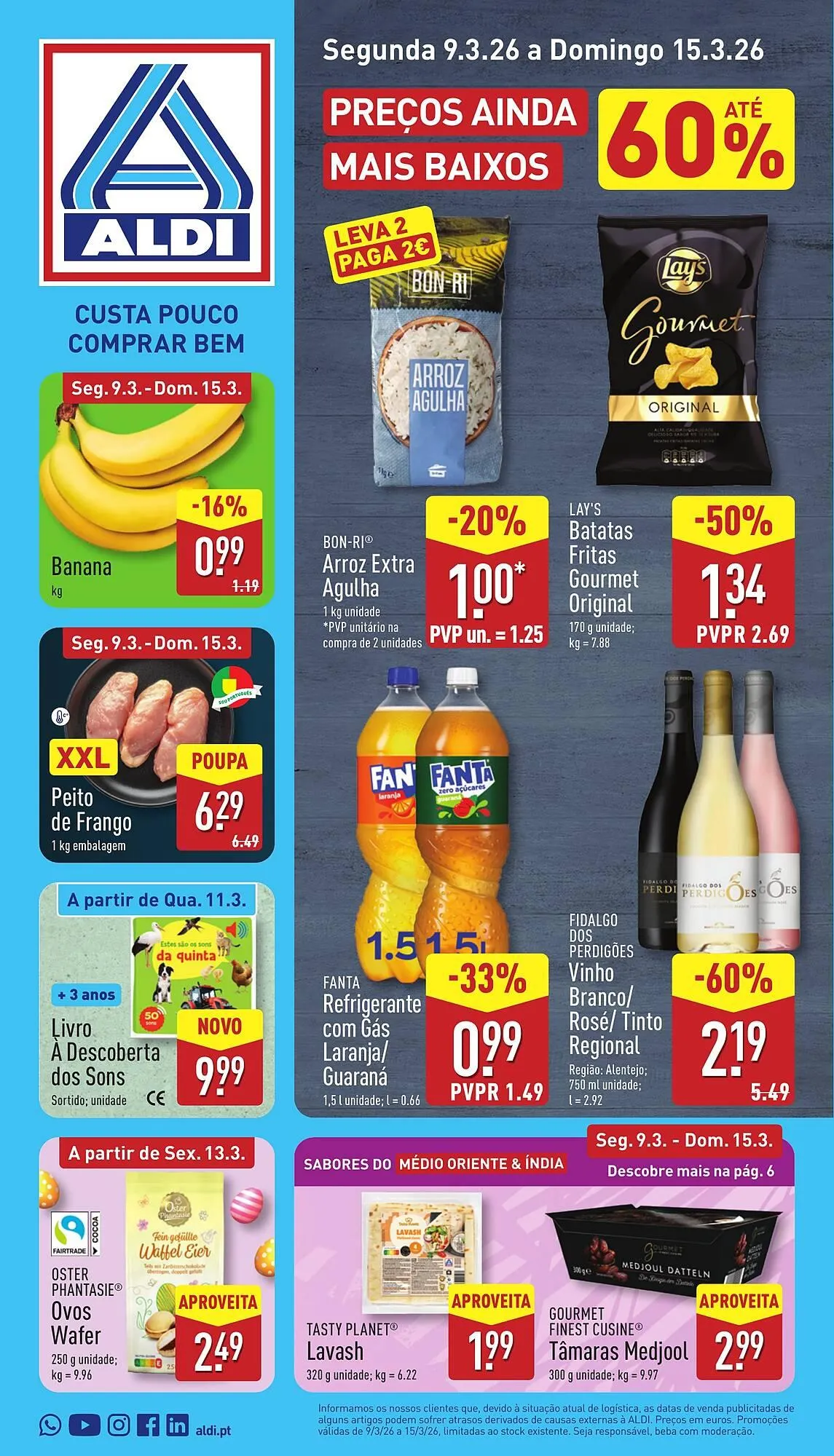 Folheto Folheto ALDI de 9 de março até 15 de março 2026 - Pagina 1