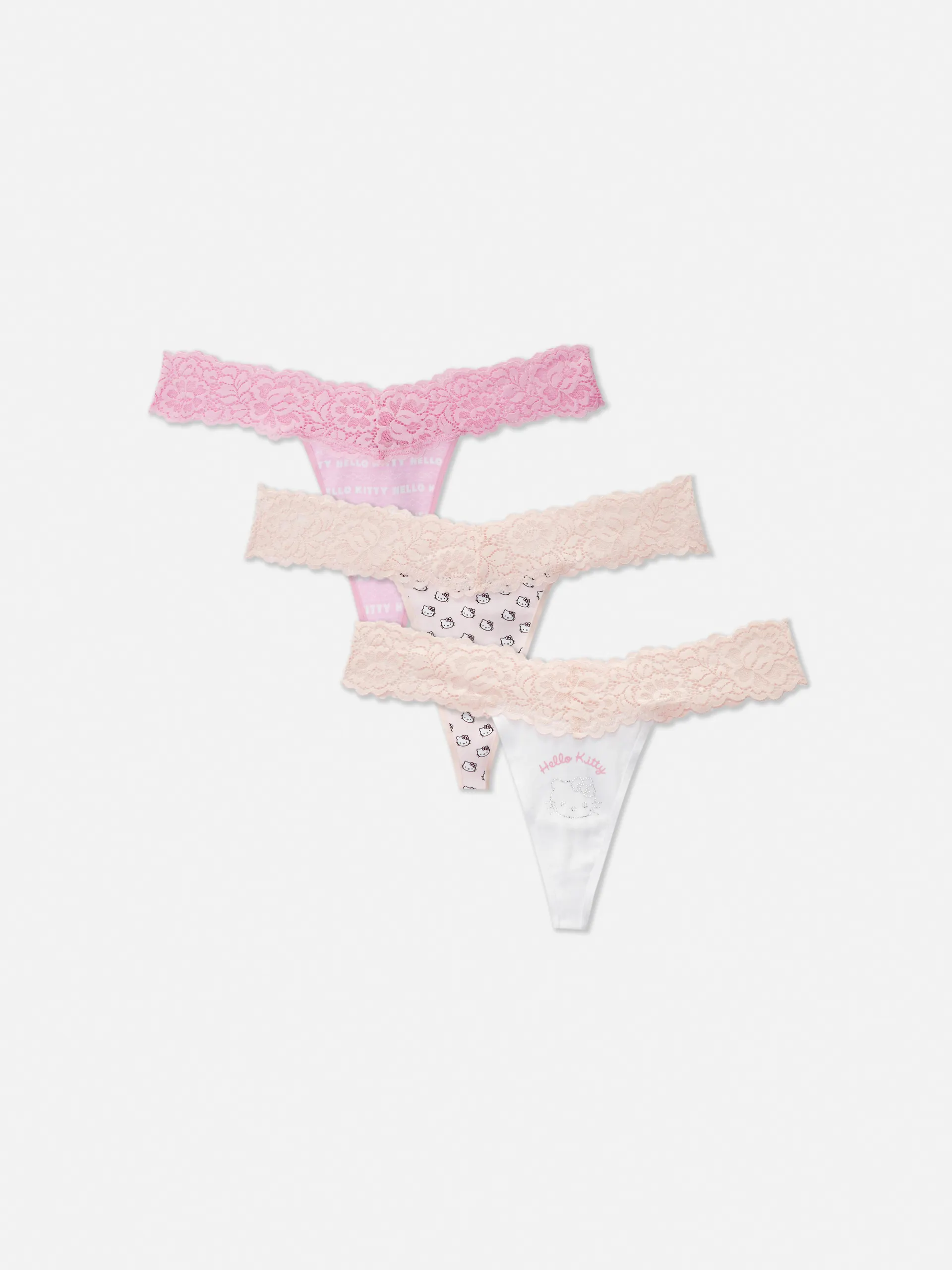 Pack 3 tangas renda Hello Kitty