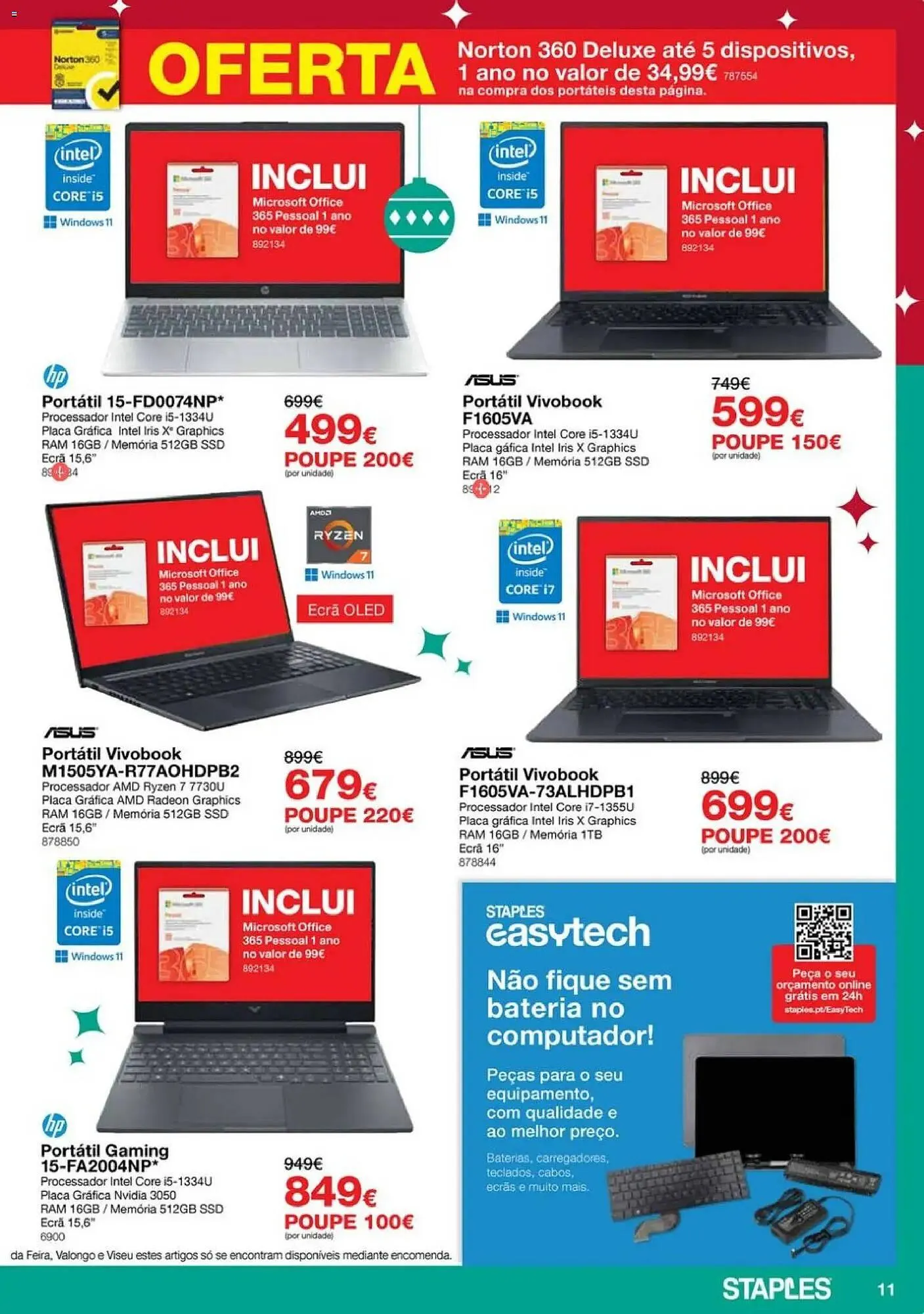 Folheto Folheto Staples de 3 de dezembro até 25 de dezembro 2025 - Pagina 11