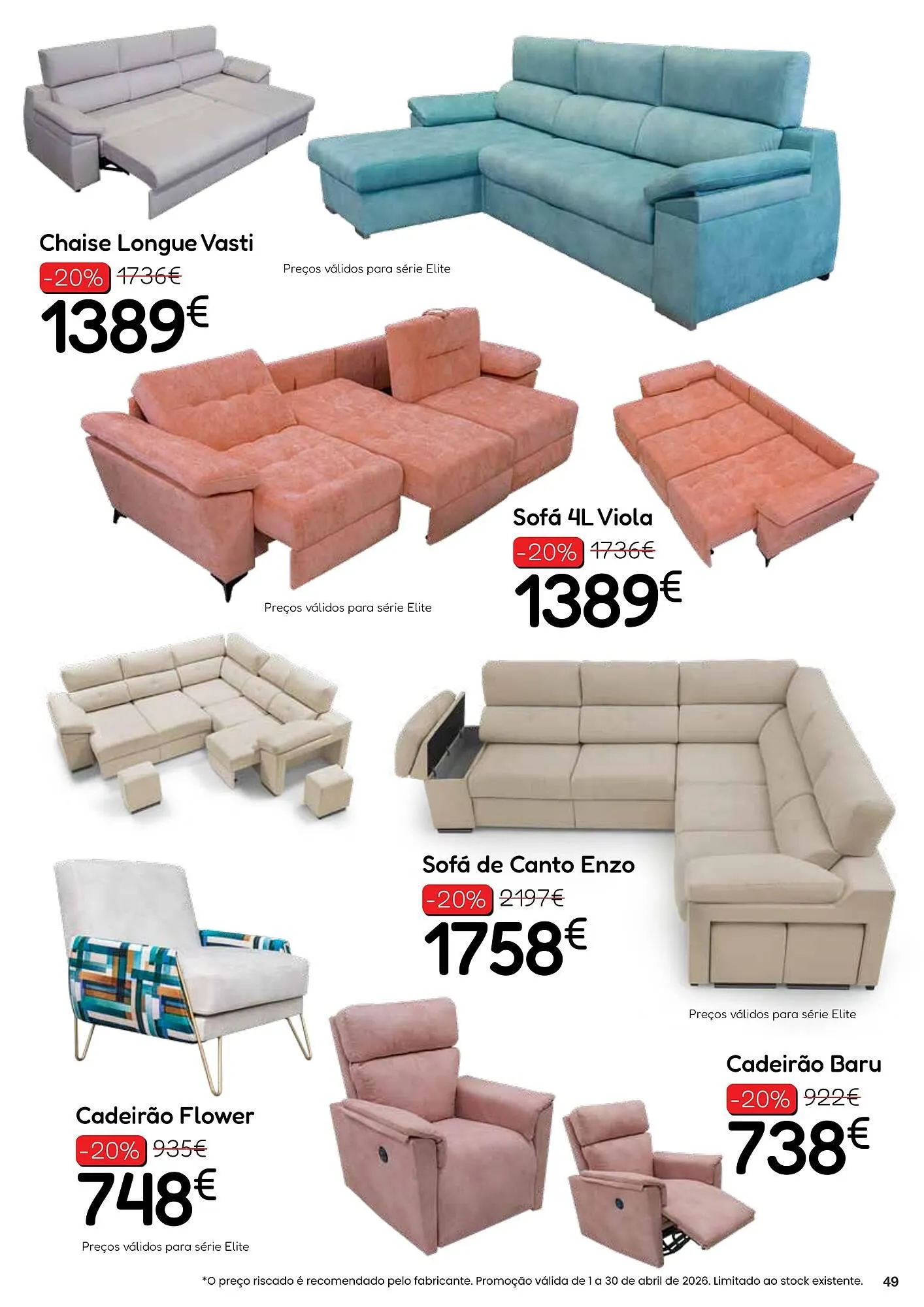 Folheto Folheto Hiper Centro do Móvel de 13 de abril até 30 de abril 2026 - Pagina 49