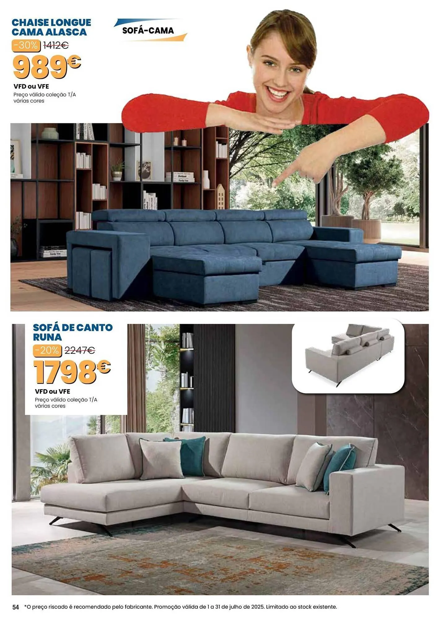 Folheto Folheto Hiper Centro do Móvel de 1 de julho até 31 de julho 2025 - Pagina 54