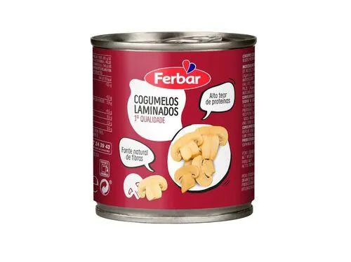 cogumelos laminados ferbar 185(105)g