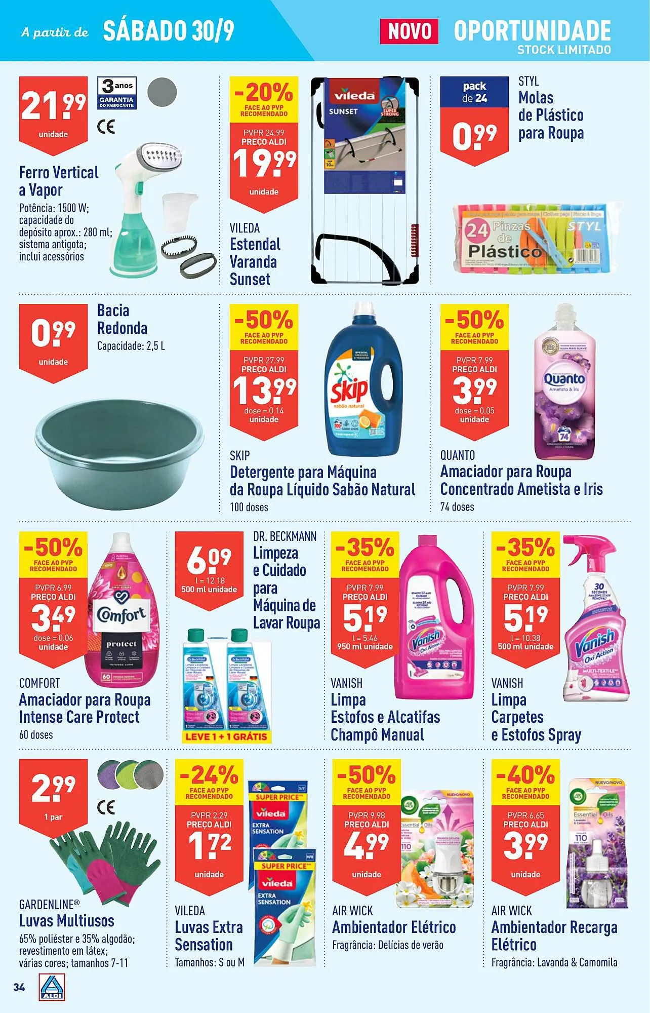 Folheto Folheto ALDI de 27 de setembro até 3 de outubro 2023 - Pagina 34