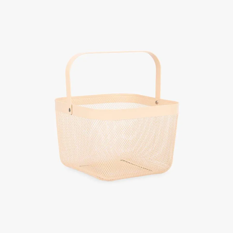 Cesto Ferro Cr 25x25cm VICHY