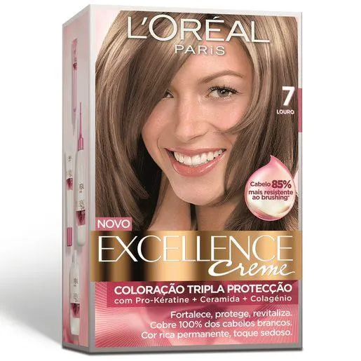 EXCELLENCE Coloração Permanente Excellence Creme Louro 7.0 1 un