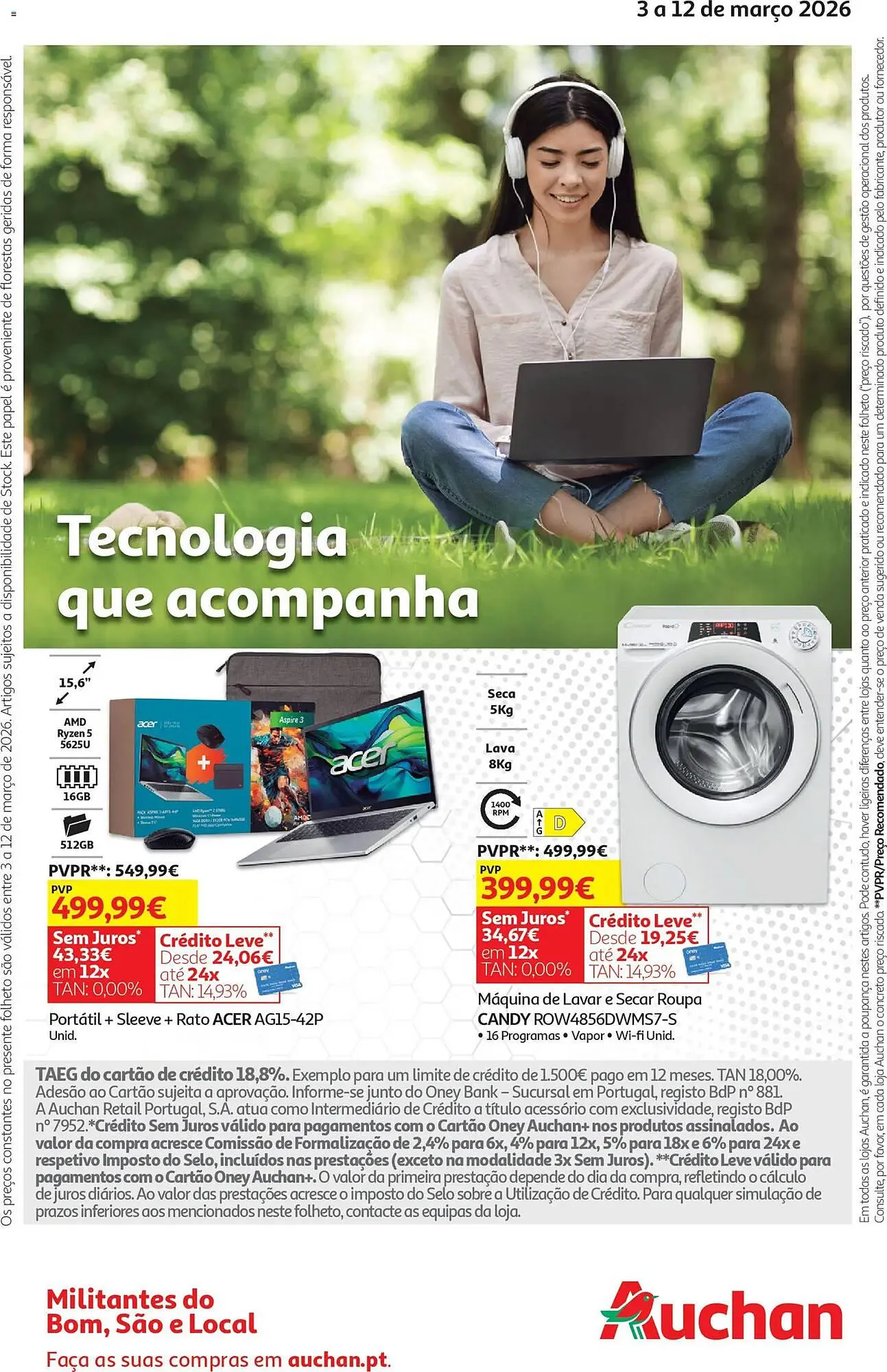 Folheto Folheto Auchan de 3 de março até 13 de março 2026 - Pagina 36