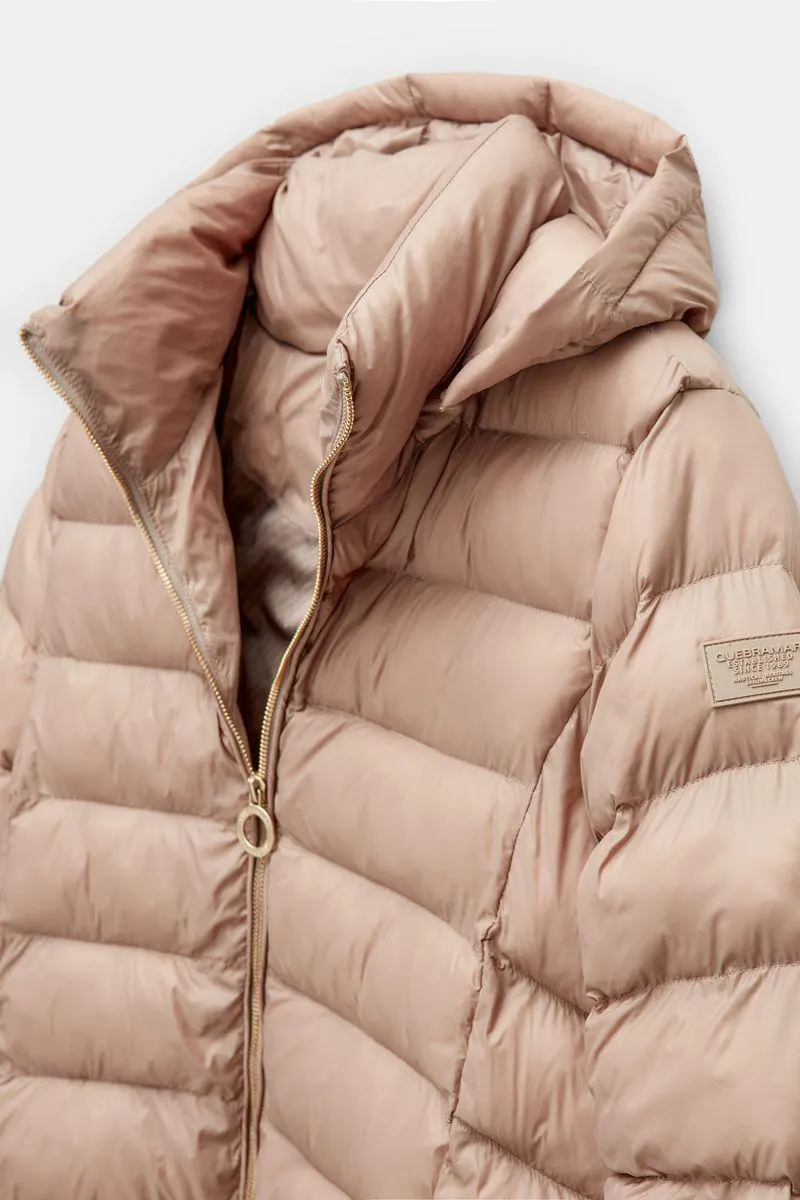 Casaco acolchoado comprido