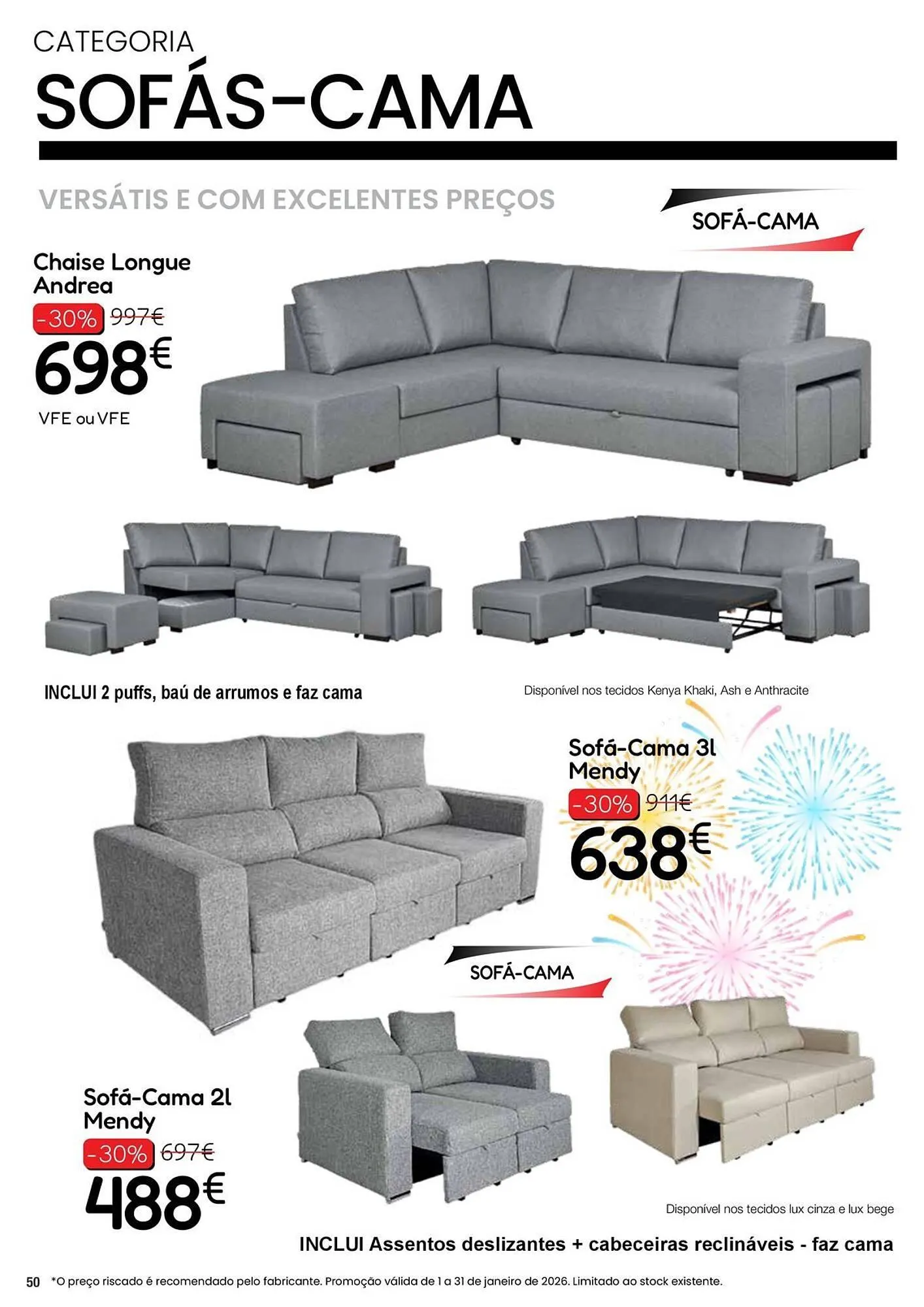 Folheto Folheto Hiper Centro do Móvel de 6 de janeiro até 31 de janeiro 2026 - Pagina 50