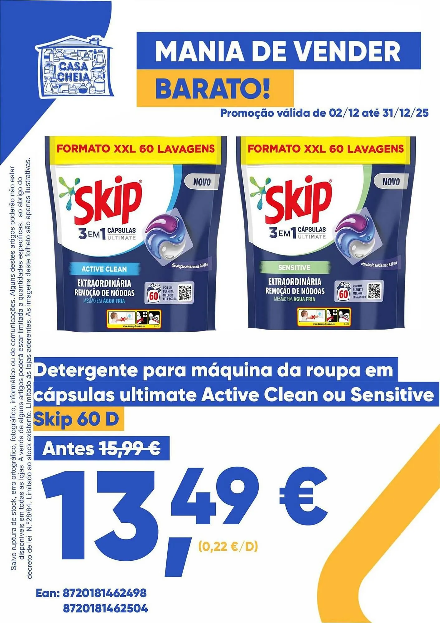 Folheto Folheto Casa Cheia de 2 de dezembro até 31 de dezembro 2025 - Pagina 1