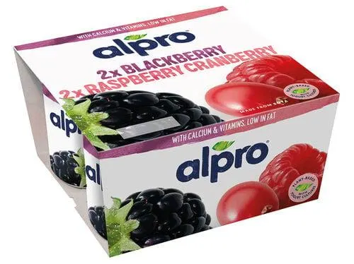 yofu alpro soja framboesa e amora 4x125g