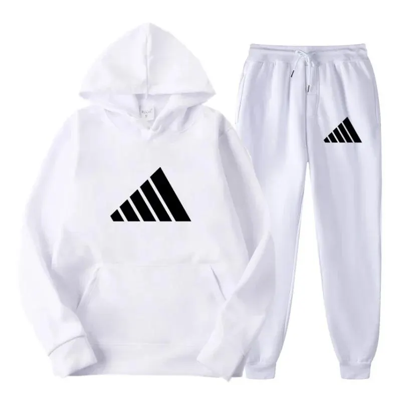 New Fashion Mens Clothing Pullovers Sweatshirt Sets Men Tracksuits Hoodie Two Pcs + Pants Sports Shirts Fall Winter Track suit