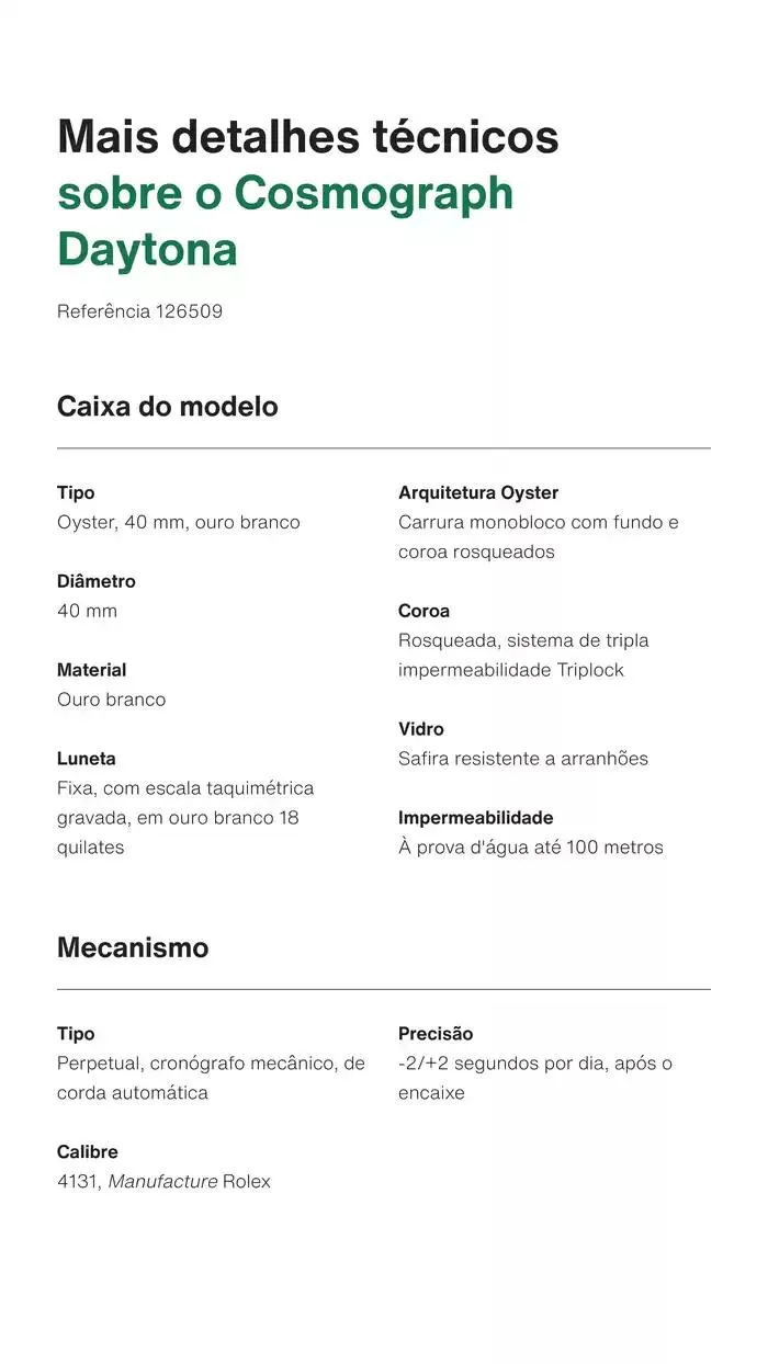 Folheto Cosmograph Daytona de 29 de janeiro até 31 de dezembro 2025 - Pagina 3