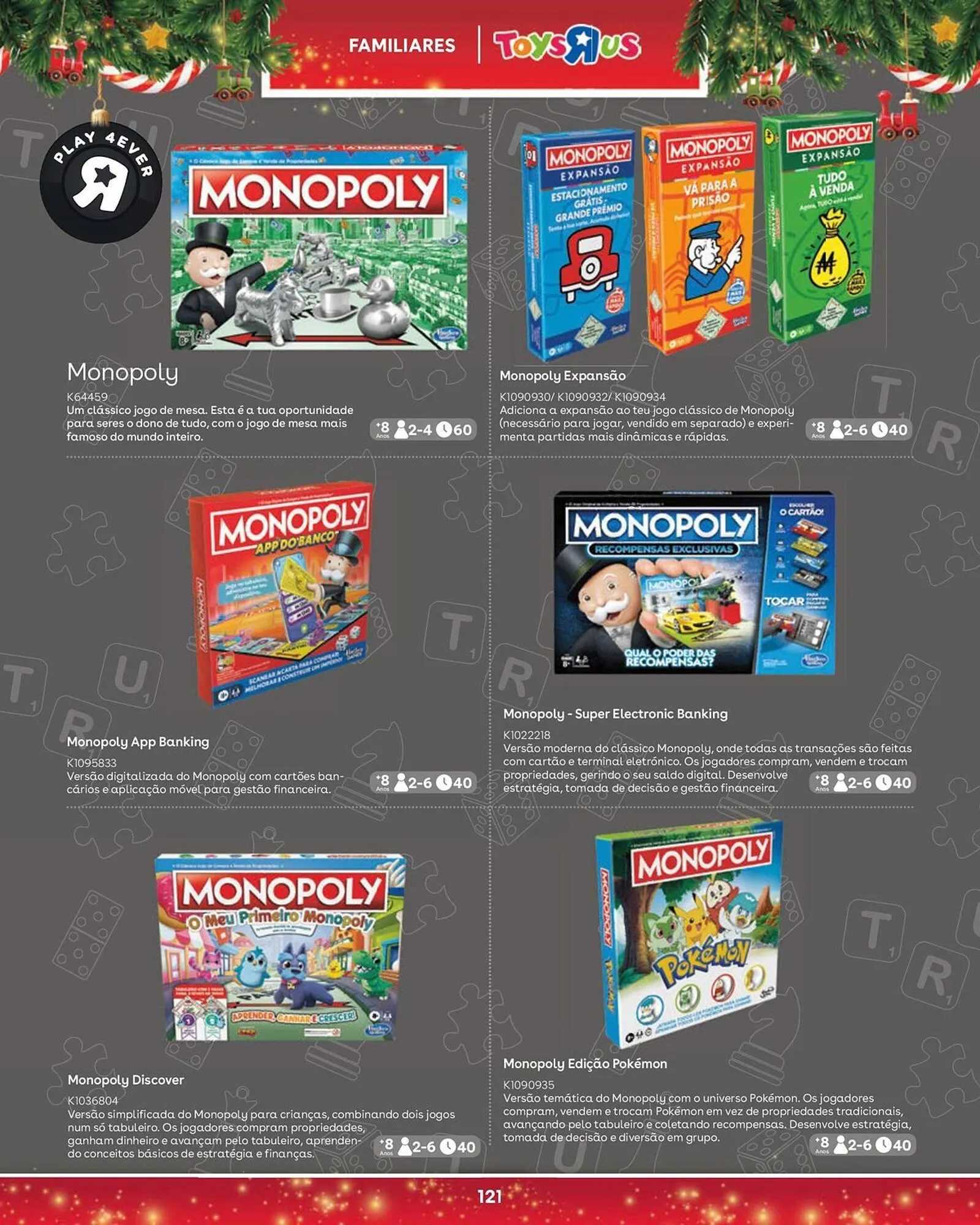 Folheto Catálogo Toys R Us de 5 de novembro até 5 de janeiro 2026 - Pagina 121