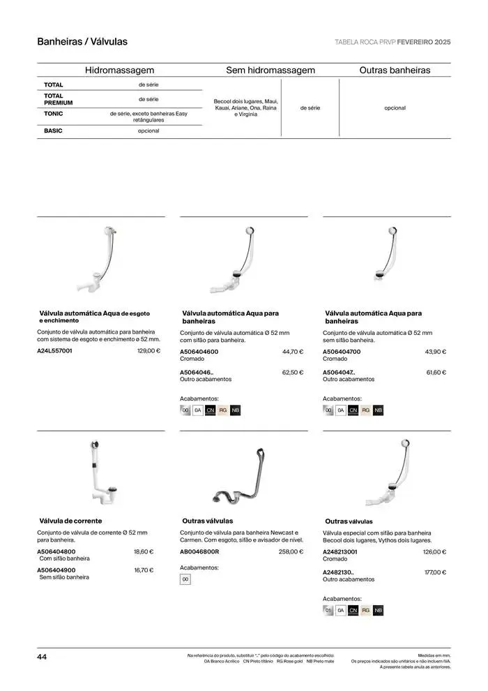 Folheto Soluções de Banho  de 6 de janeiro até 31 de dezembro 2025 - Pagina 46