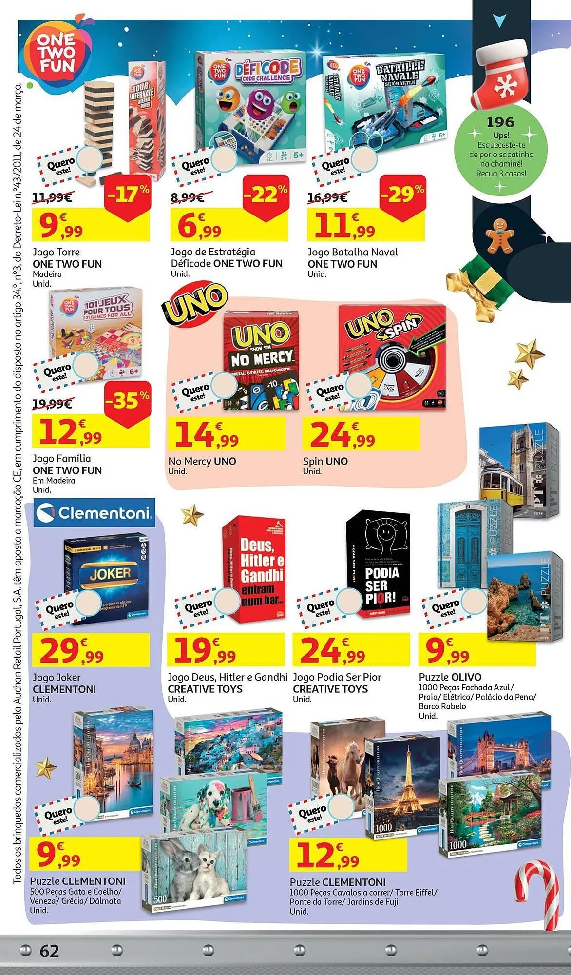 Folheto Folheto Auchan de 5 de novembro até 9 de dezembro 2025 - Pagina 62