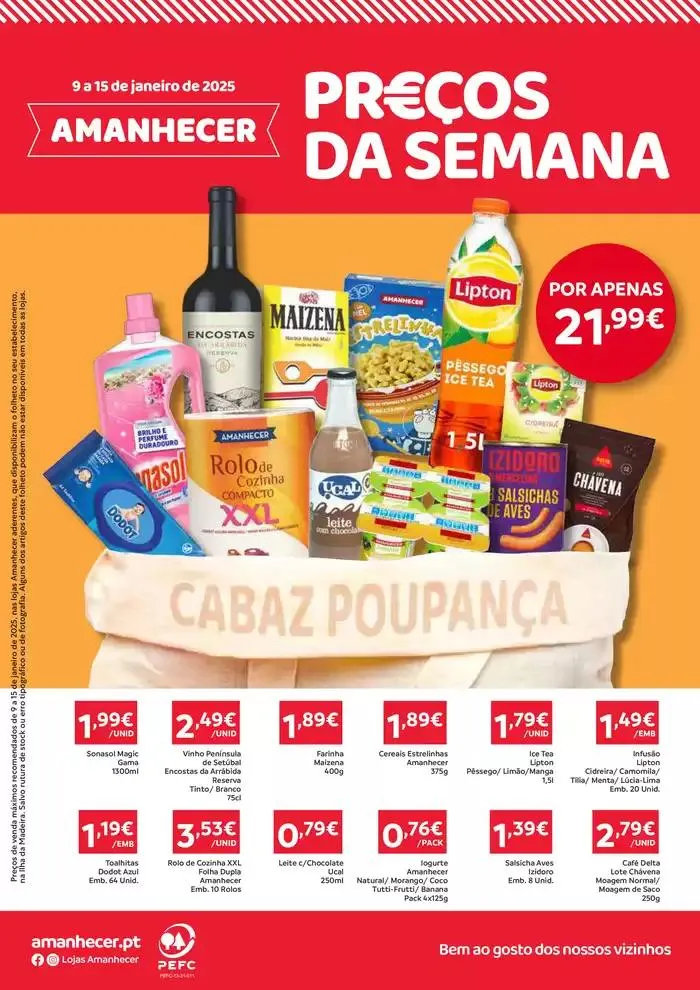 Folheto Ótima oferta para todos os clientes de 9 de janeiro até 15 de janeiro 2025 - Pagina 1