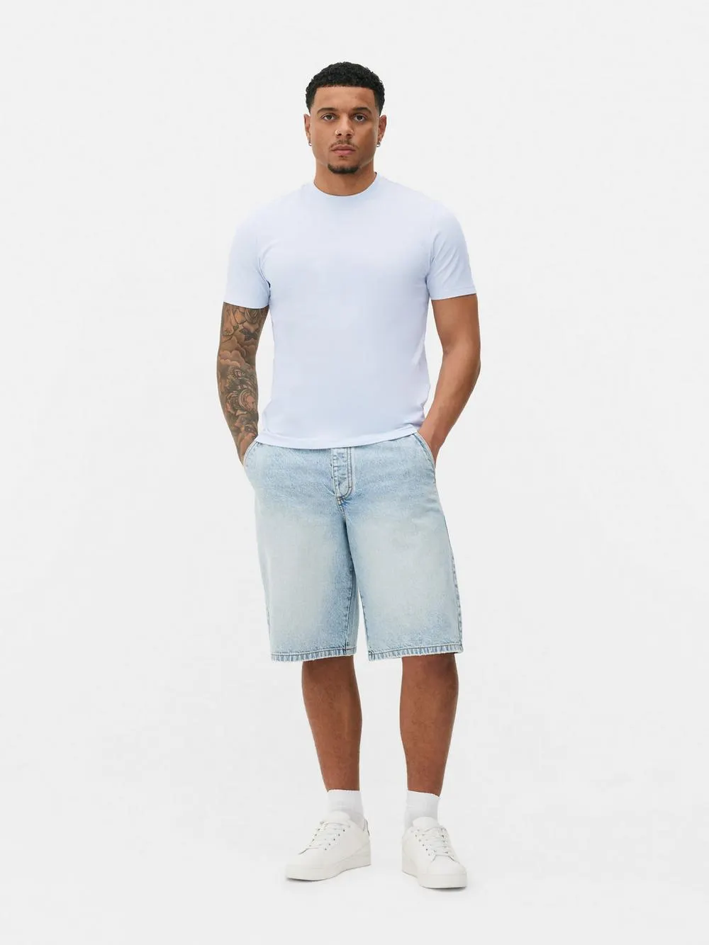 Camiseta de algodón entallada