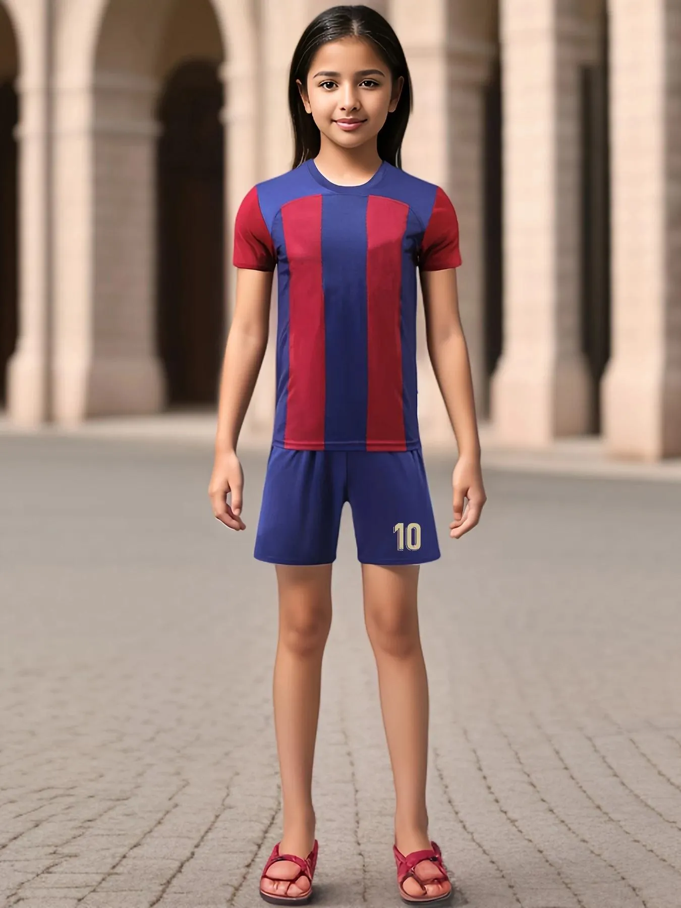 Sports suits, football sportswear, Barcelona football jerseys, quick-drying training uniforms