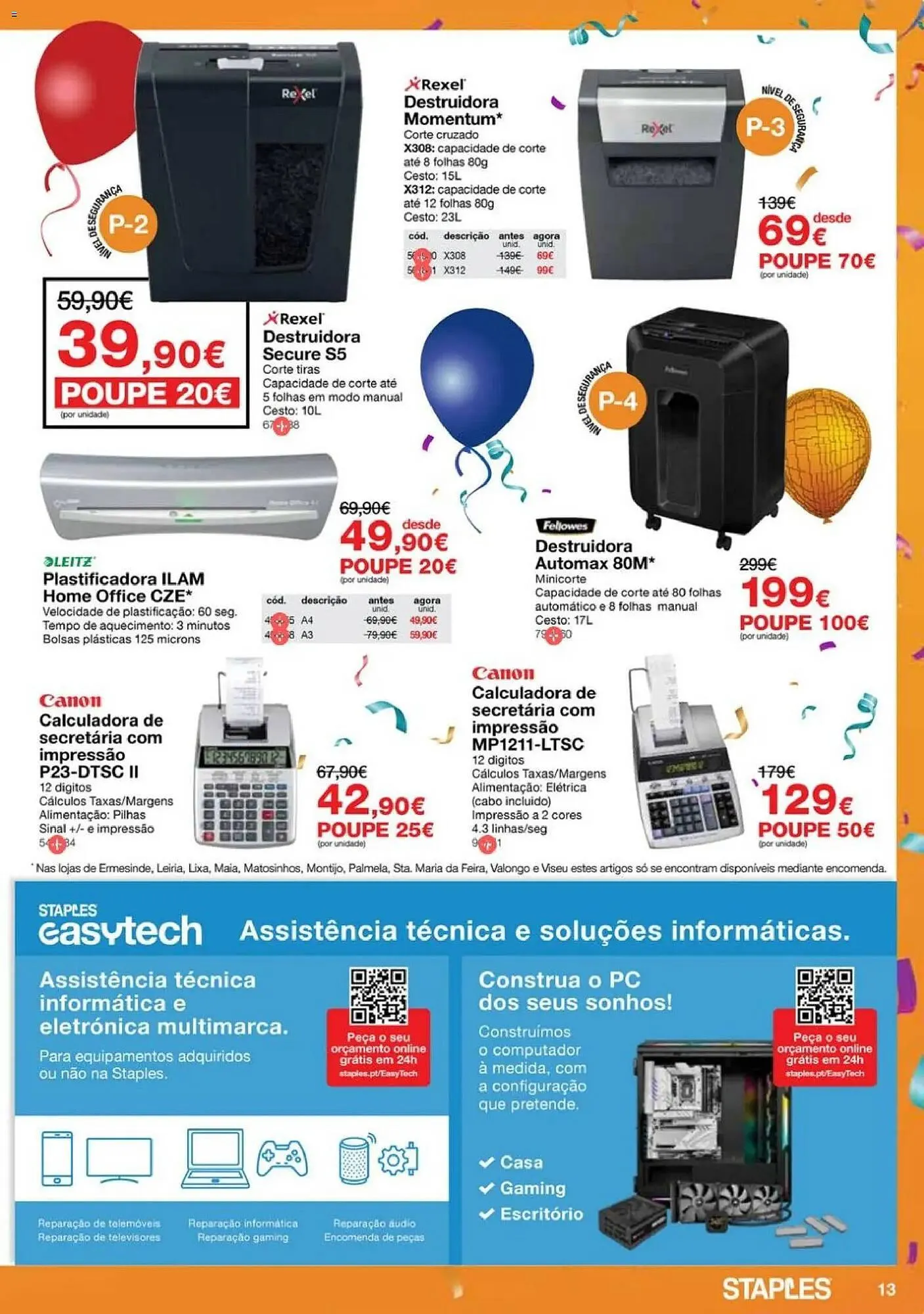Folheto Folheto Staples de 6 de novembro até 20 de novembro 2025 - Pagina 13