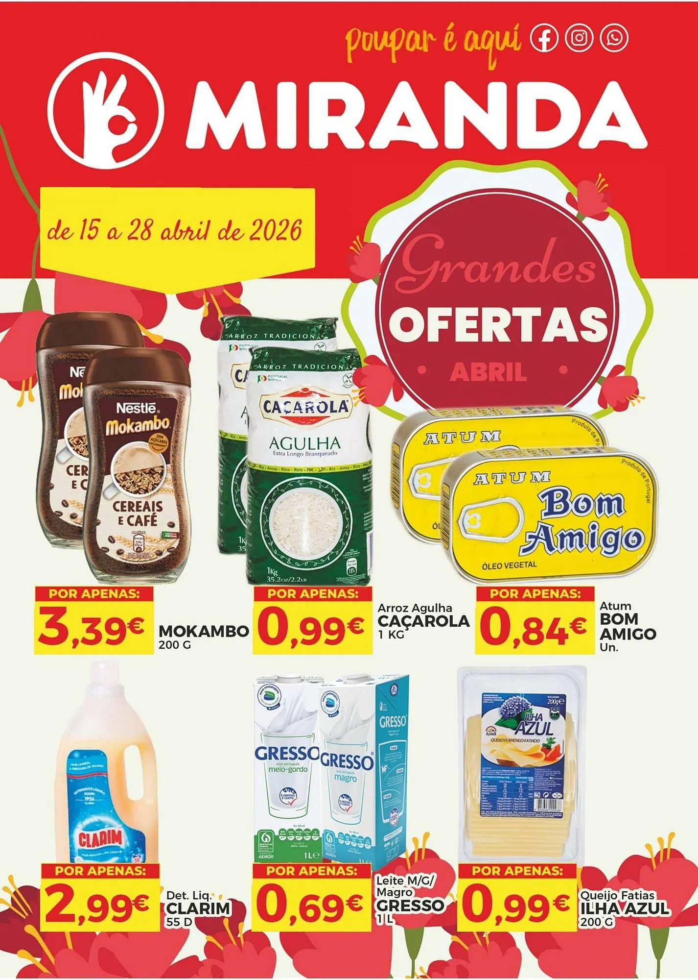 Folheto Folheto Miranda Supermercados de 15 de abril até 28 de abril 2026 - Pagina 1