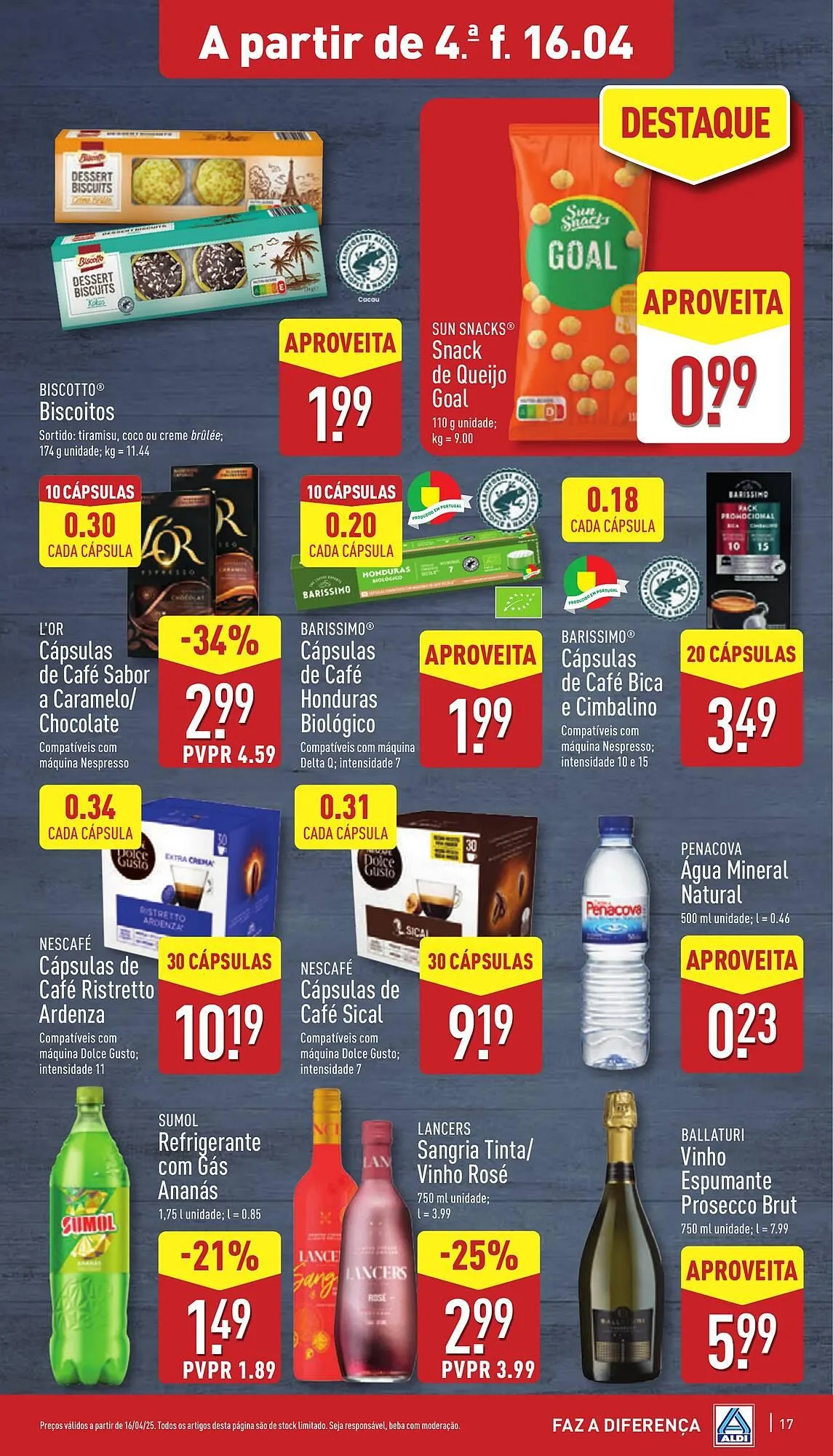 Folheto Folheto ALDI de 16 de abril até 22 de abril 2025 - Pagina 17