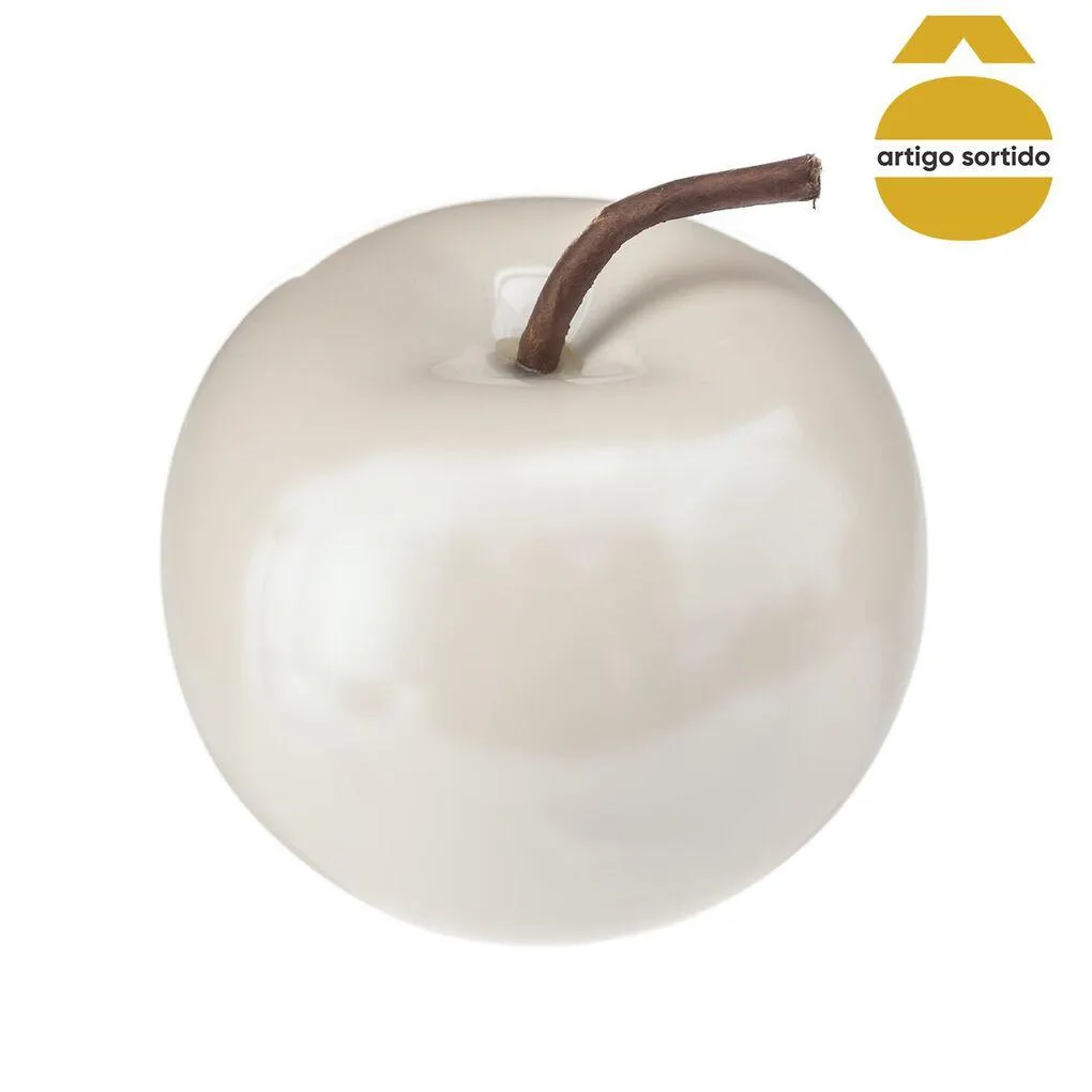 Maçã decorativa em cerâmica