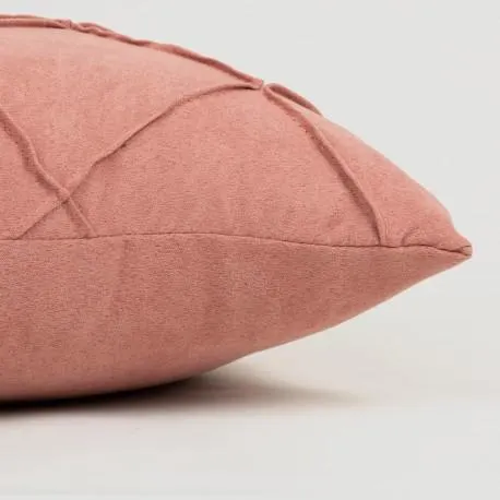 Almofada New Rombo camurça marsala 50x50