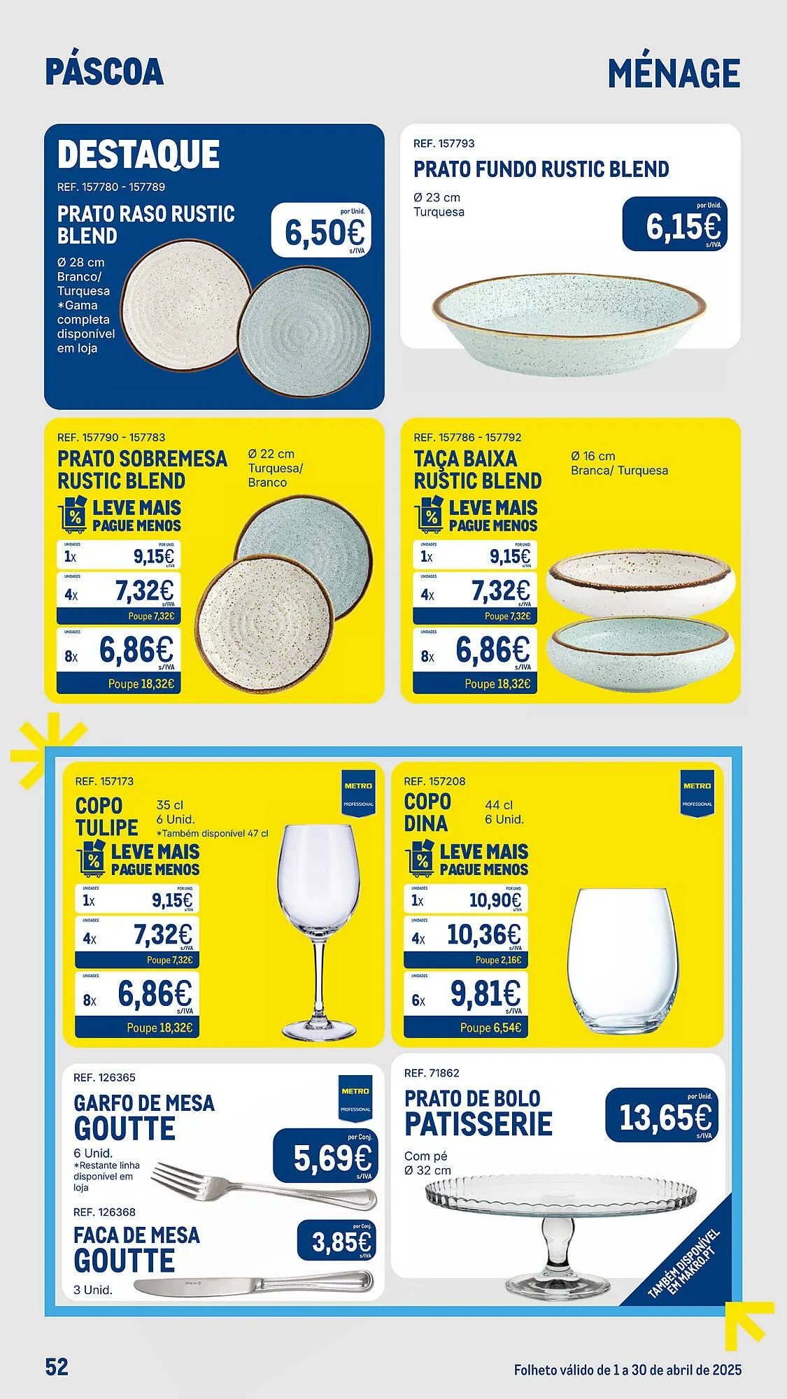 Folheto Folheto Makro de 1 de abril até 30 de abril 2025 - Pagina 52
