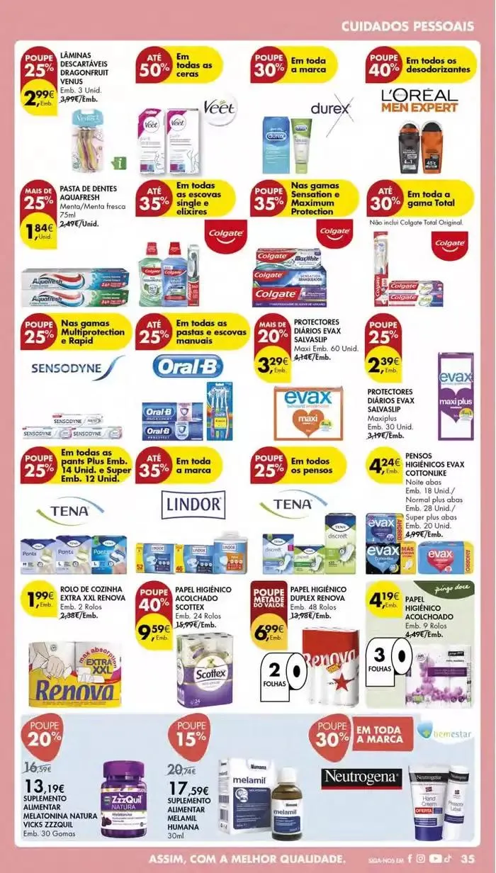Folheto Ofertas especiais atrativas para todos de 7 de janeiro até 13 de janeiro 2025 - Pagina 35