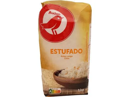 arroz estufado auchan extra longo 1kg