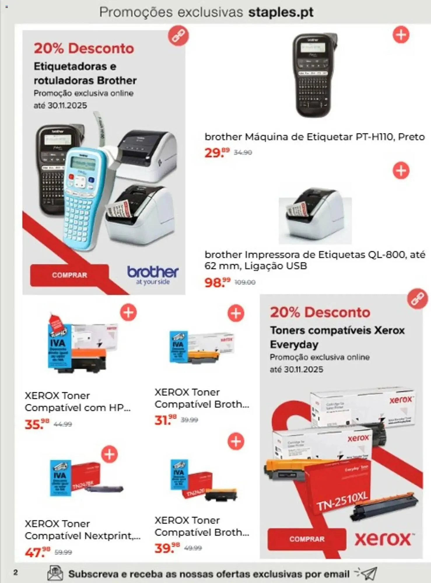 Folheto Folheto Staples de 10 de novembro até 1 de dezembro 2025 - Pagina 2