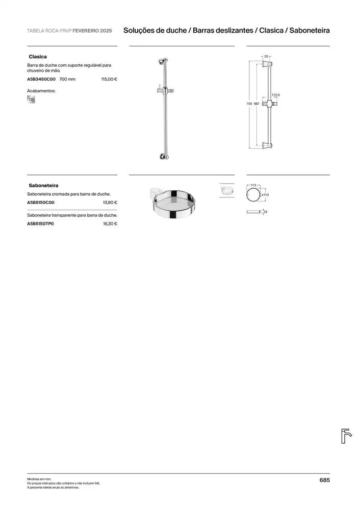 Folheto Soluções de Banho  de 6 de janeiro até 31 de dezembro 2025 - Pagina 687