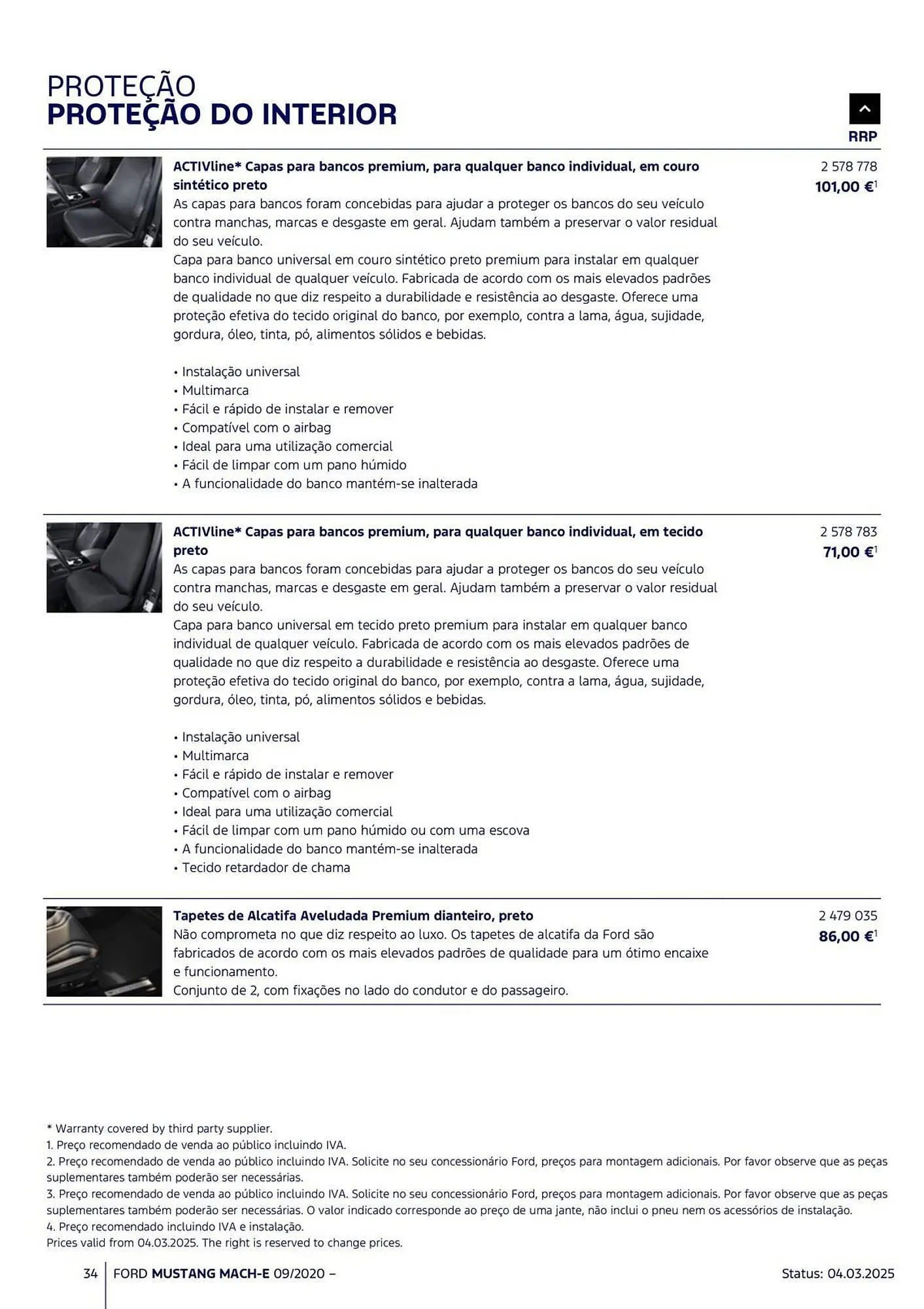 Folheto Folheto Ford de 18 de março até 31 de agosto 2025 - Pagina 34