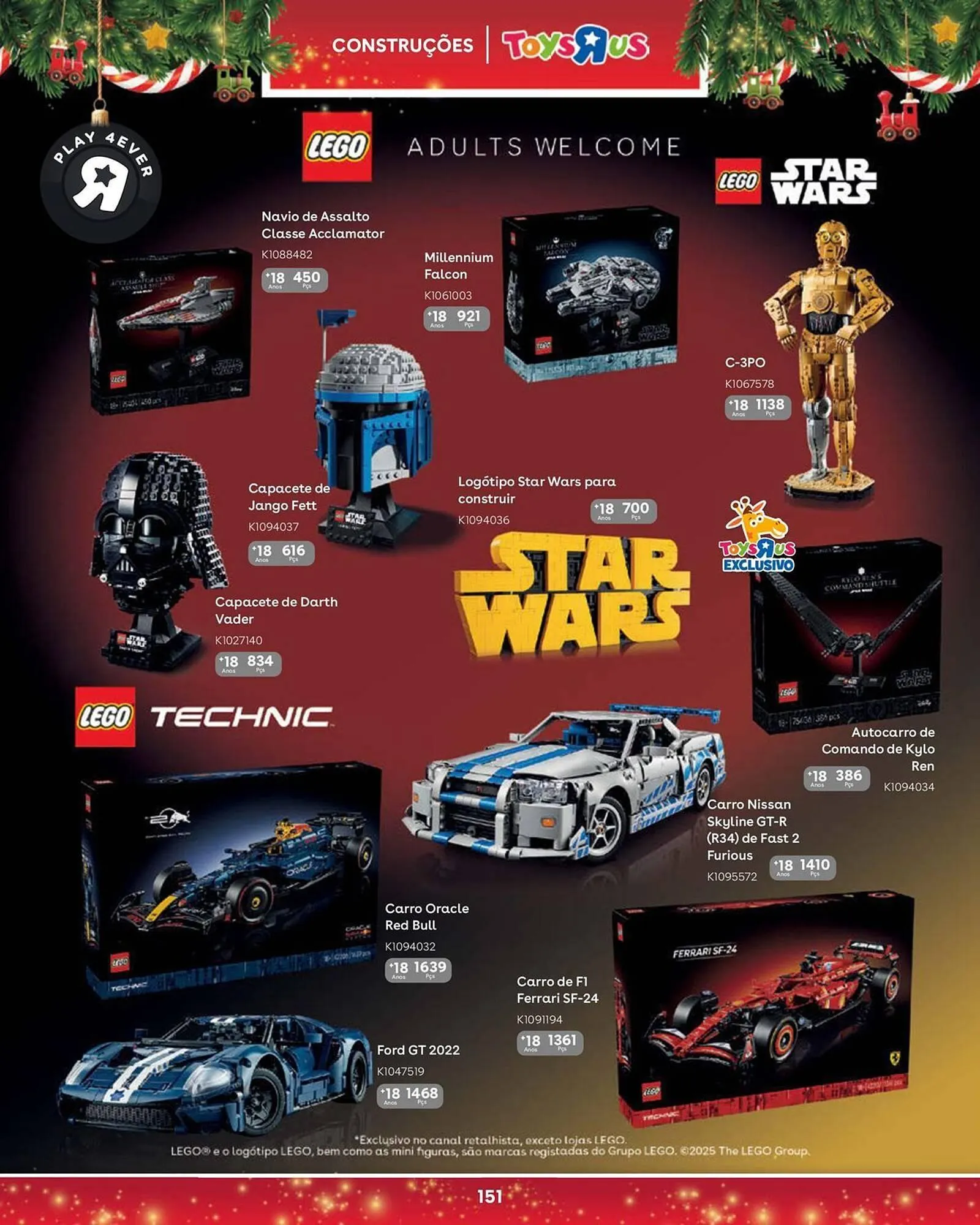 Folheto Catálogo Toys R Us de 5 de novembro até 5 de janeiro 2026 - Pagina 151