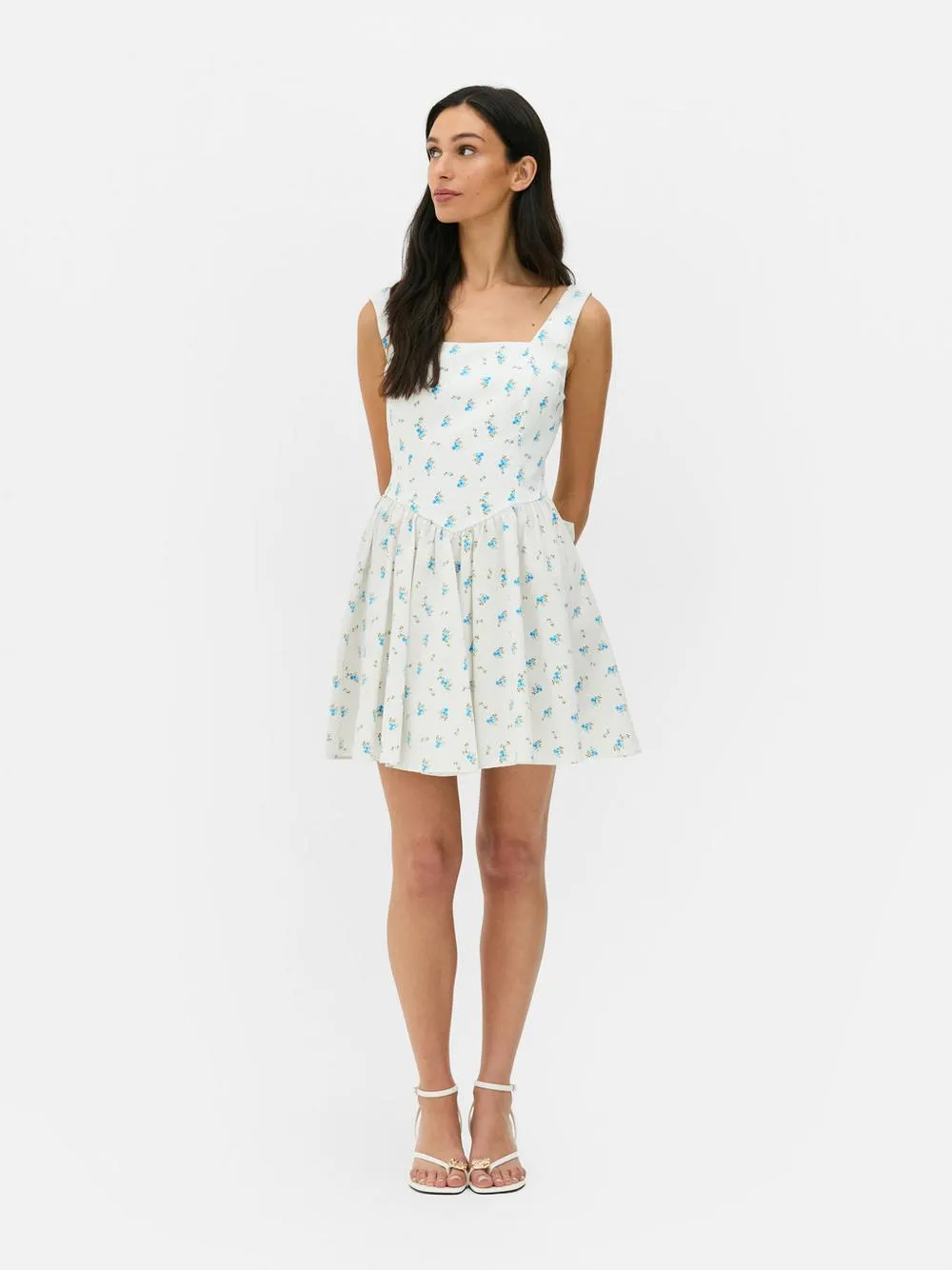 Korsett-Minikleid mit Schleife