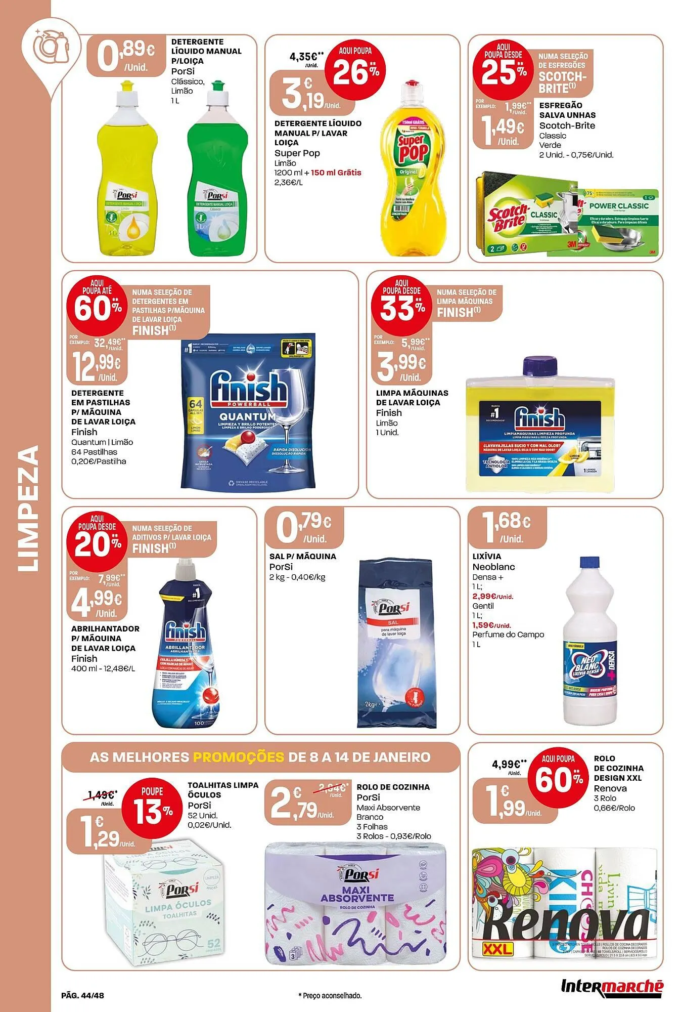 Folheto Folheto Intermarché de 8 de janeiro até 14 de janeiro 2026 - Pagina 44