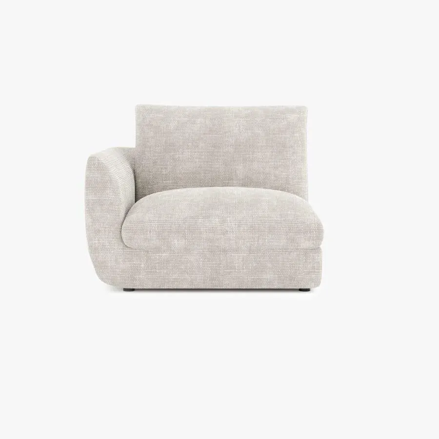 Módulo de sofá com braço esquerdo bege DICAPRIO