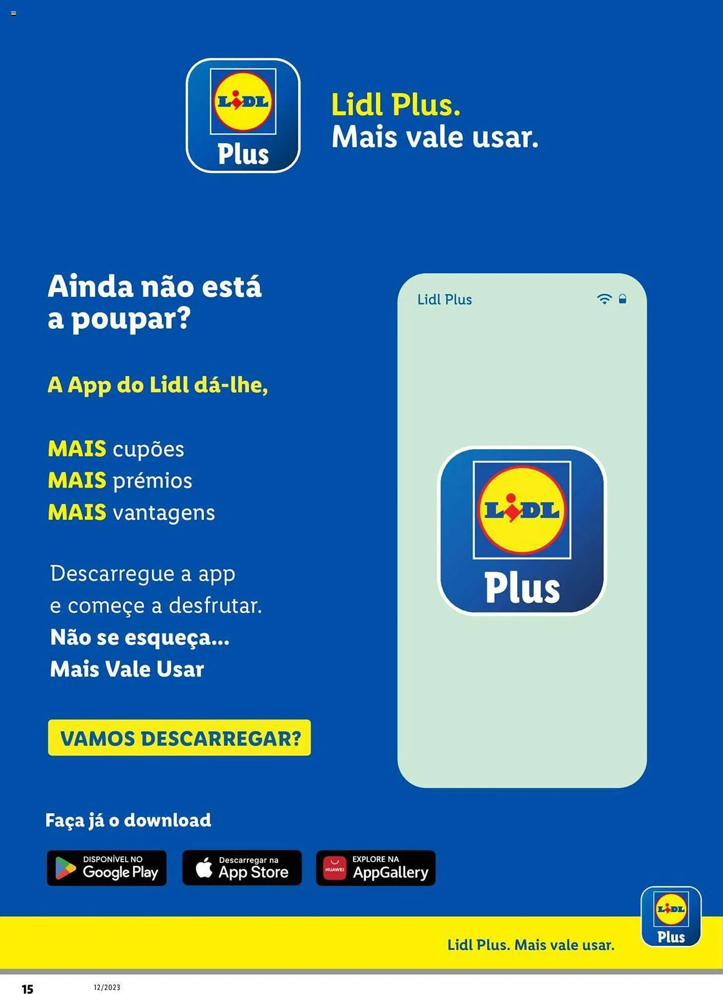 Folheto Folheto Lidl de 1 de dezembro até 31 de dezembro 2023 - Pagina 15