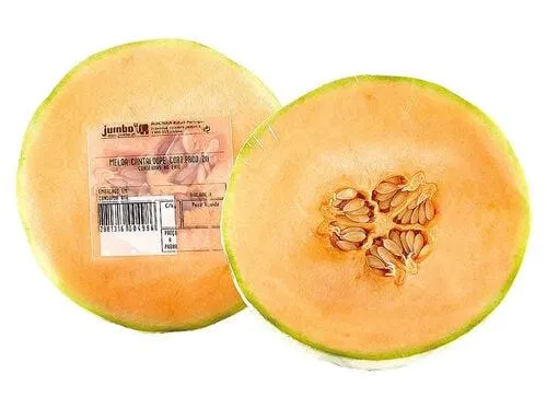 meloa cantaloupe auchan cortada em metades kg