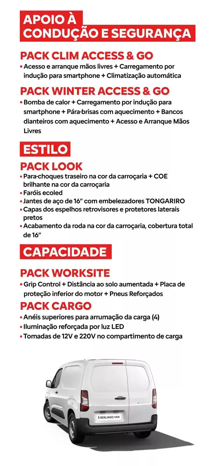 Folheto Catálogo Citroen Novo ë-Berlingo Van de 20 de novembro até 20 de novembro 2025 - Pagina 15
