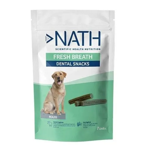 Nath Snacks Dentários Maxi Fresh Breath para cães