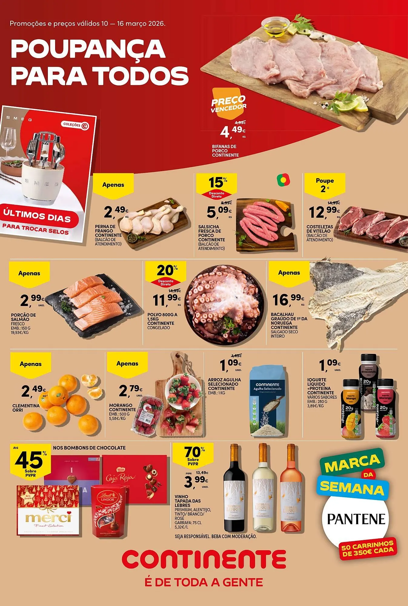 Folheto Folheto Continente de 10 de março até 16 de março 2026 - Pagina 1
