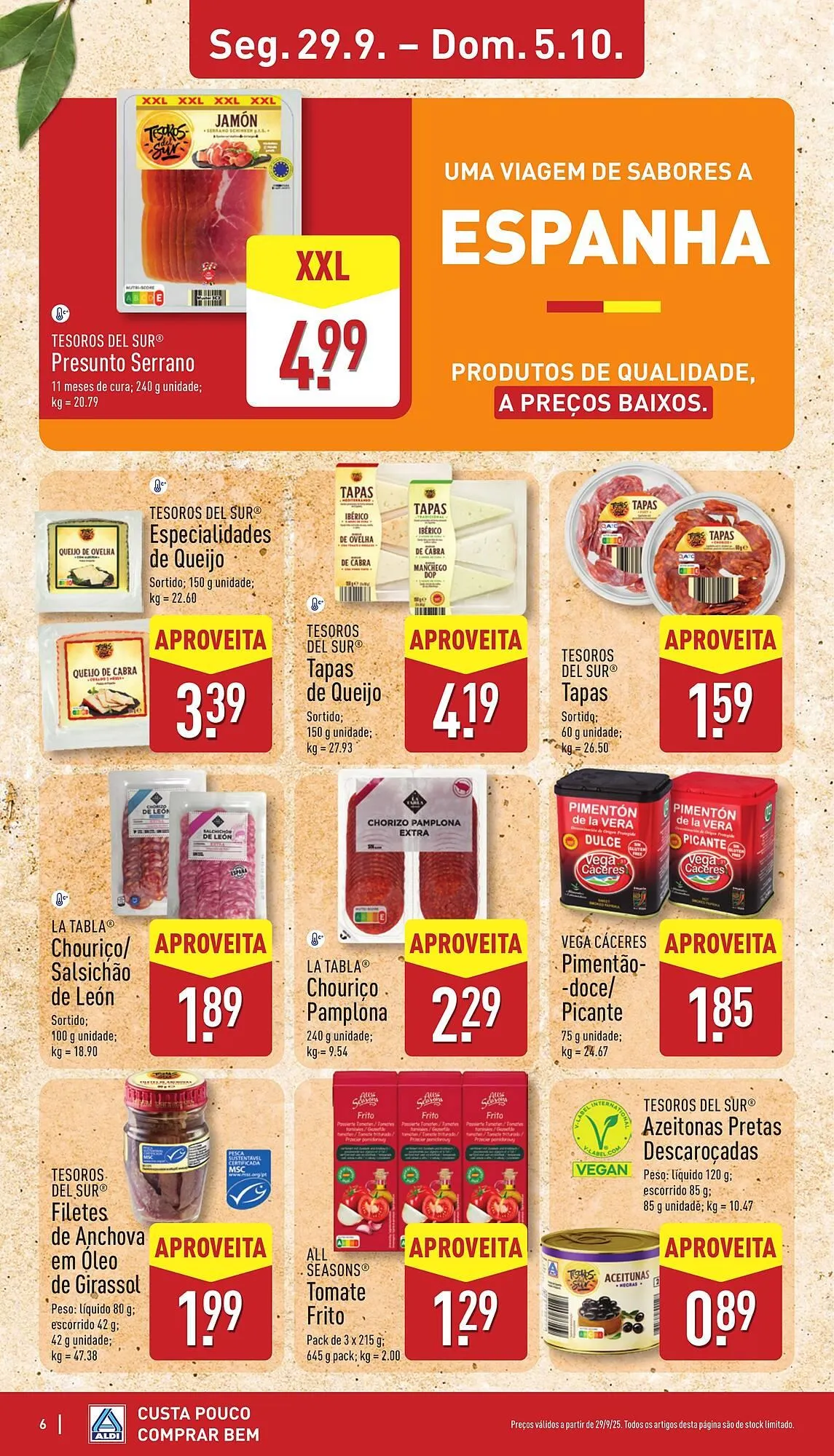 Folheto Folheto ALDI de 29 de setembro até 5 de outubro 2025 - Pagina 6